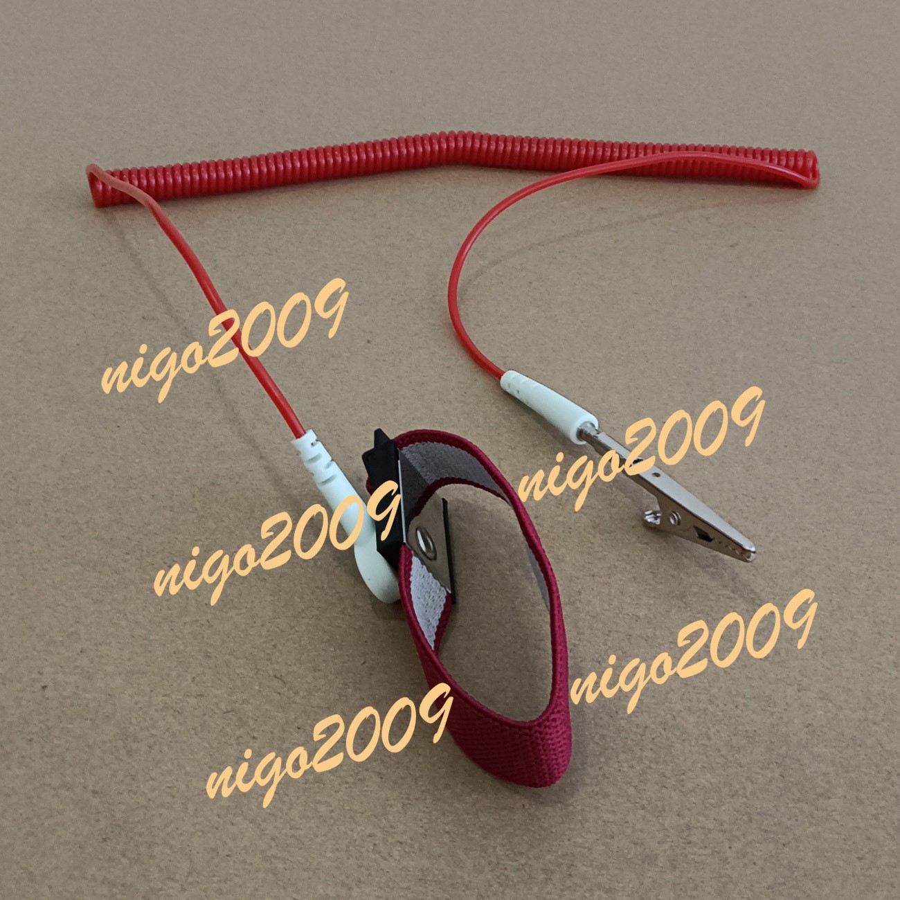 NEW Anti-static Antistatic ESD Ground Strap Wrist Band Grounding Bracelet Red #