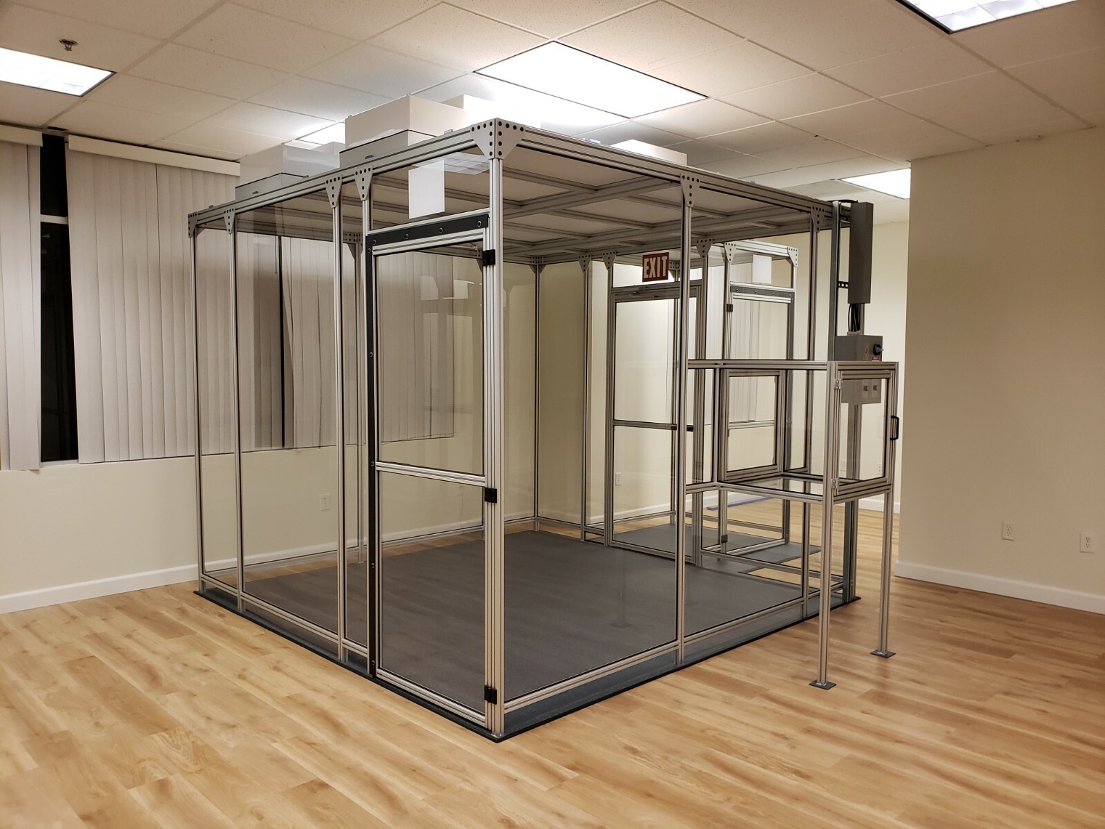 12′ x 12′ Modular Clean Room ISO8 class 100,000 HEPA Filter Cleanroom; DIY-Kit