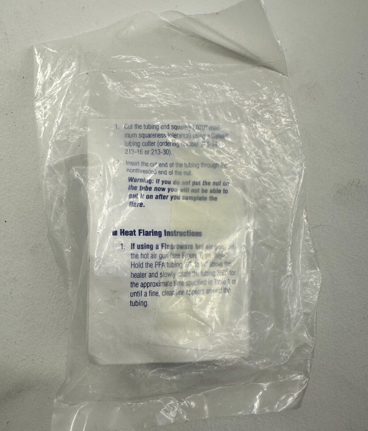 Entergris Fluoroware C6-2FN-1 3/8” Flaretek® Flared Tube x 1/8” MNPT