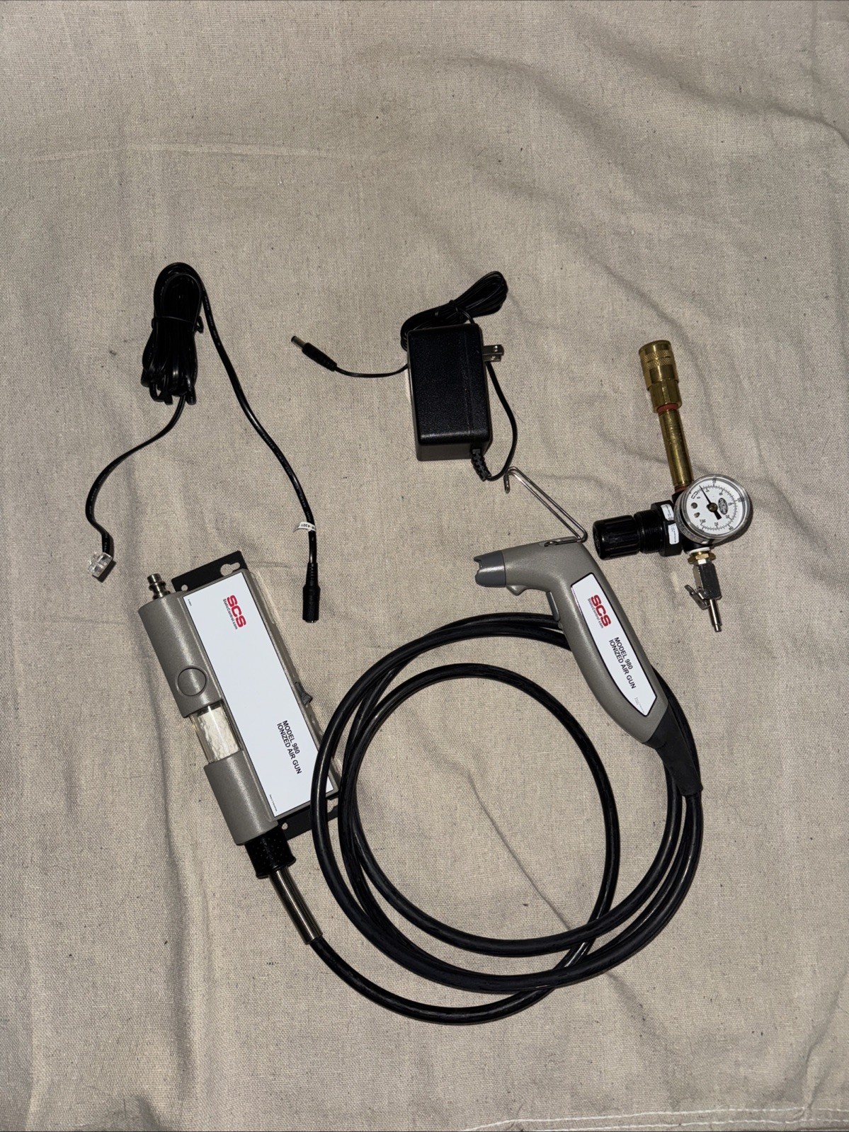 SCS Static Control 980 Ionized Air Gun With Power Supply, Regulator
