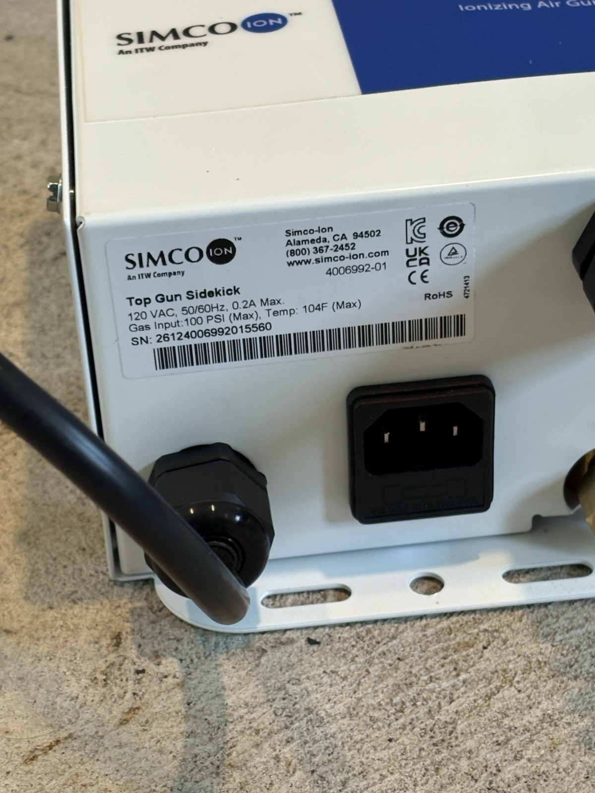 Simco-Ion Top Gun Sidekick Ionizing Air Gun system 4006992-01
