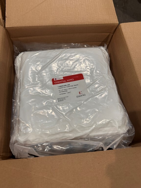 ESSENTRA #7-3400-SE-BBL-S00 12″ X 12″ CLEAN ROOM POLY. KNIT WIPER (9 BAGS)