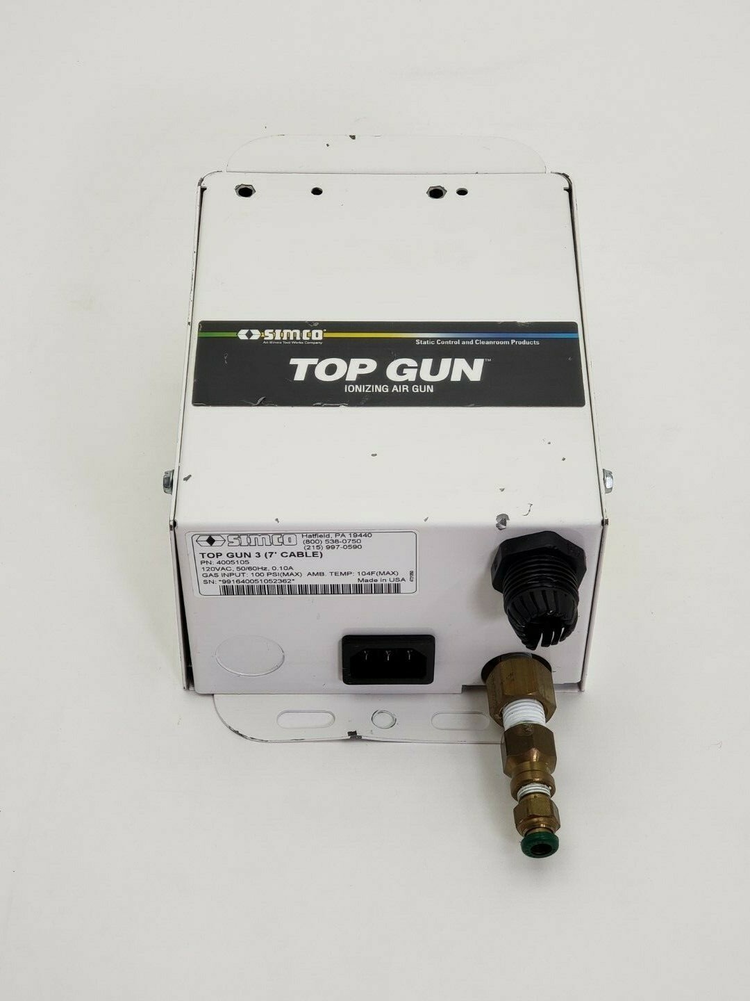 Simco – Top Gun 3 – Ionizing Air Gun – PN: 4005105