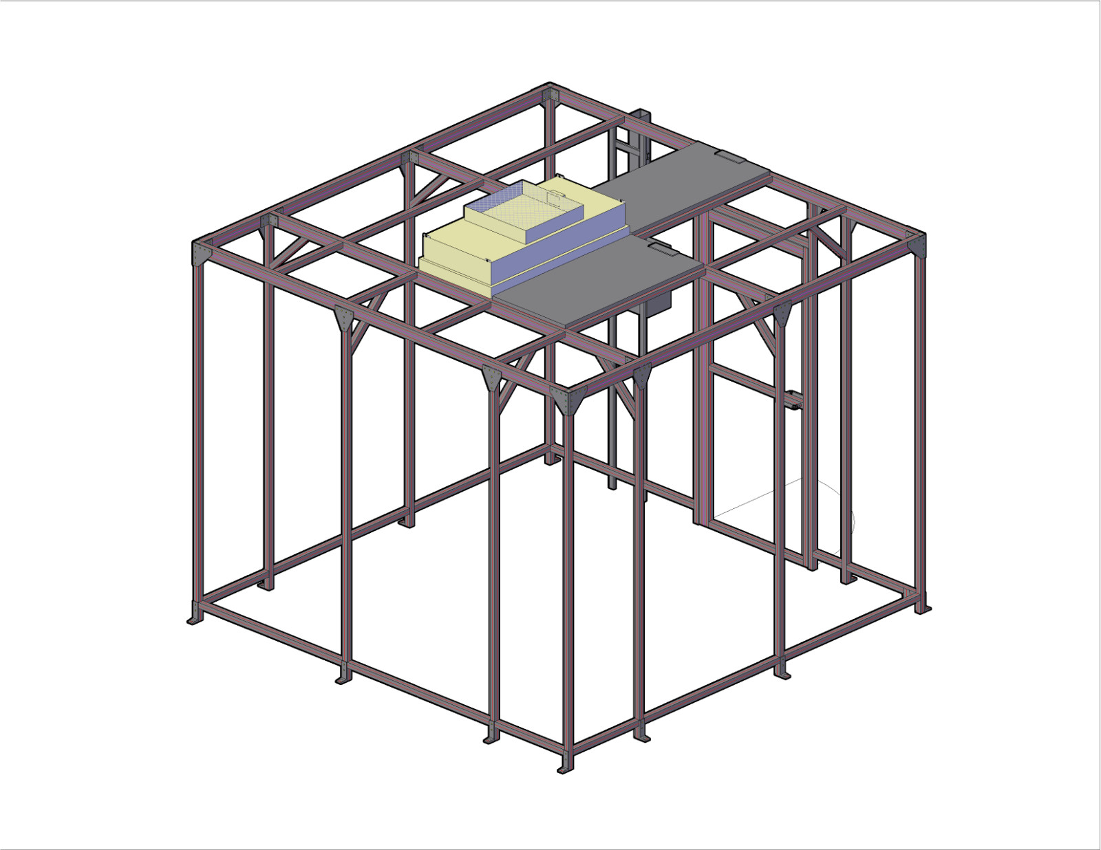 10′ x 10′ Modular Clean Room ISO8 class 100,000 HEPA Filter Cleanroom DIY-KIT