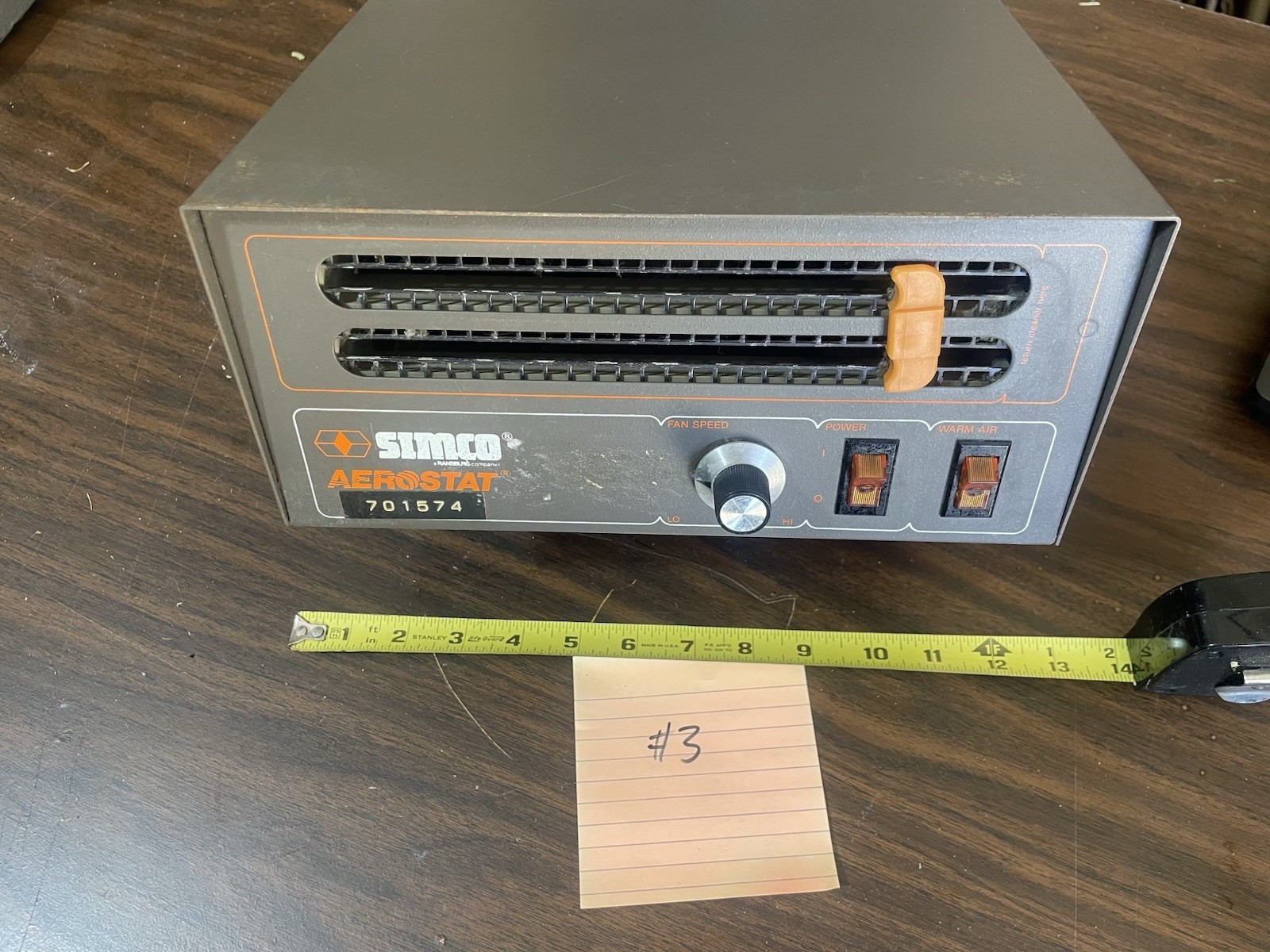 Simco Aerostat A300 Ionized Heated Variable Air Blower | Anti-Static Ref #3