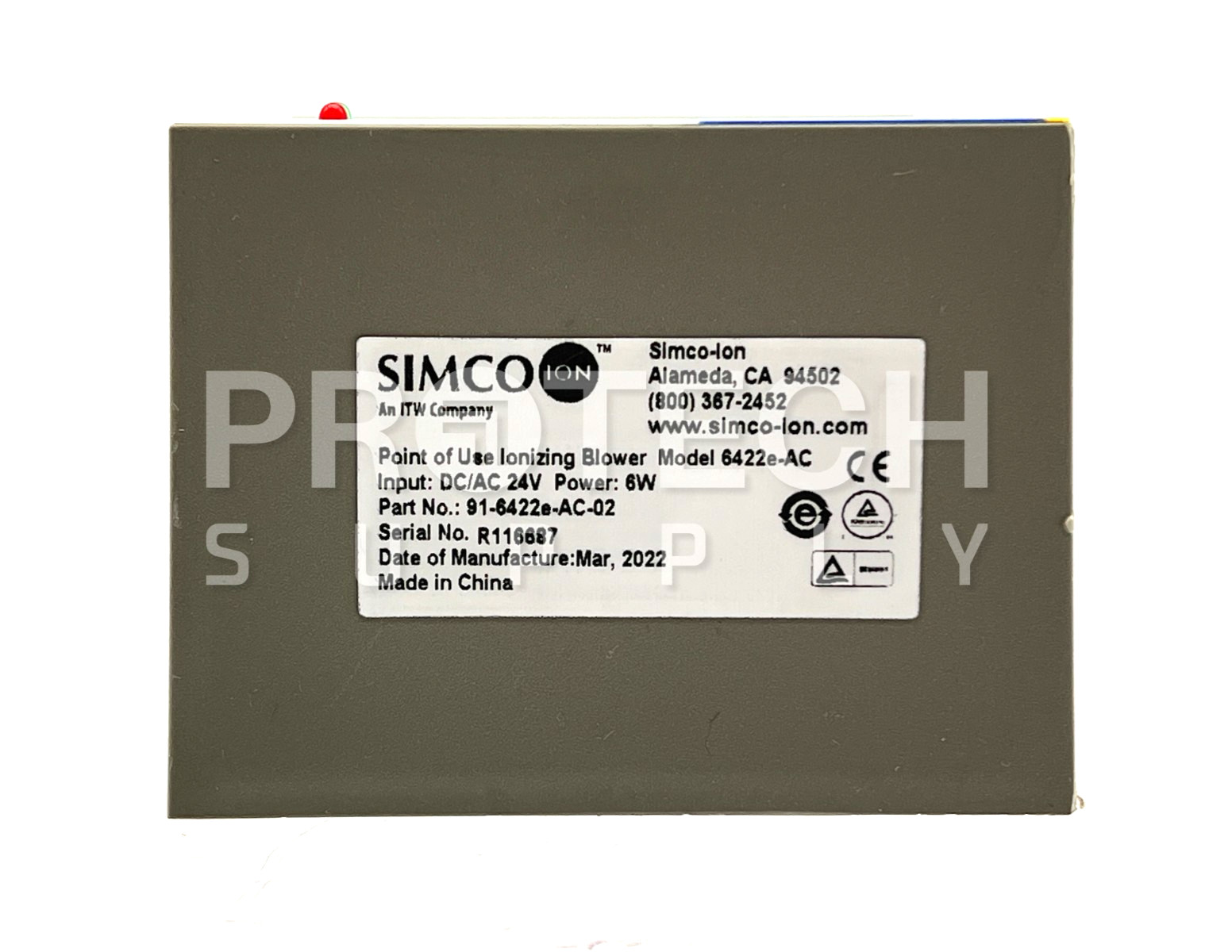 Simco Ion 6422e Ionizing Blower 24V with WARRANTY