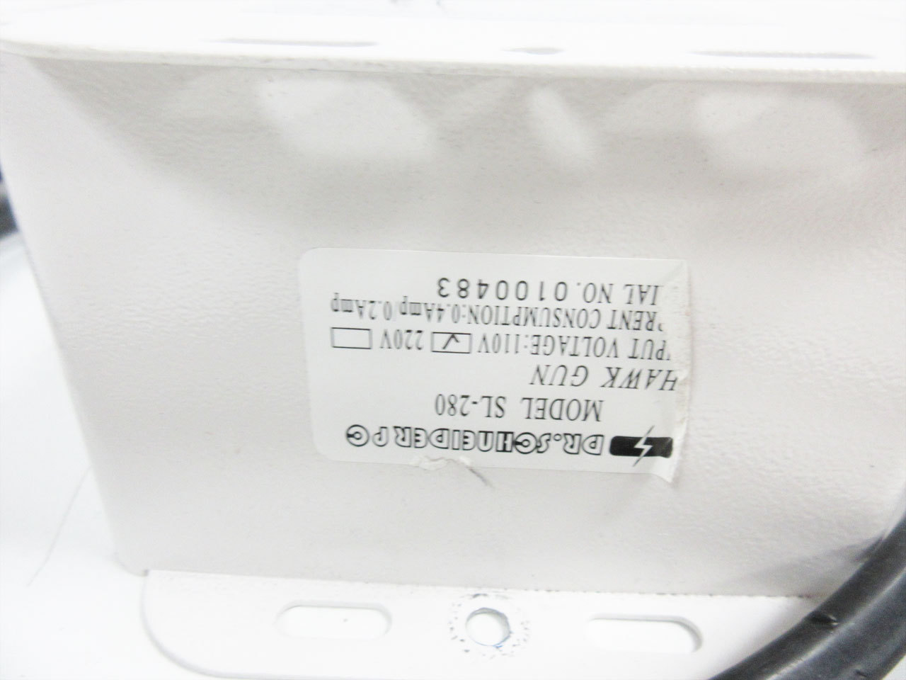 DR. SCHNEIDER PC SL-280 HAWK IONIZING AIR GUN – ION BLOW GUN PARTS ONLY