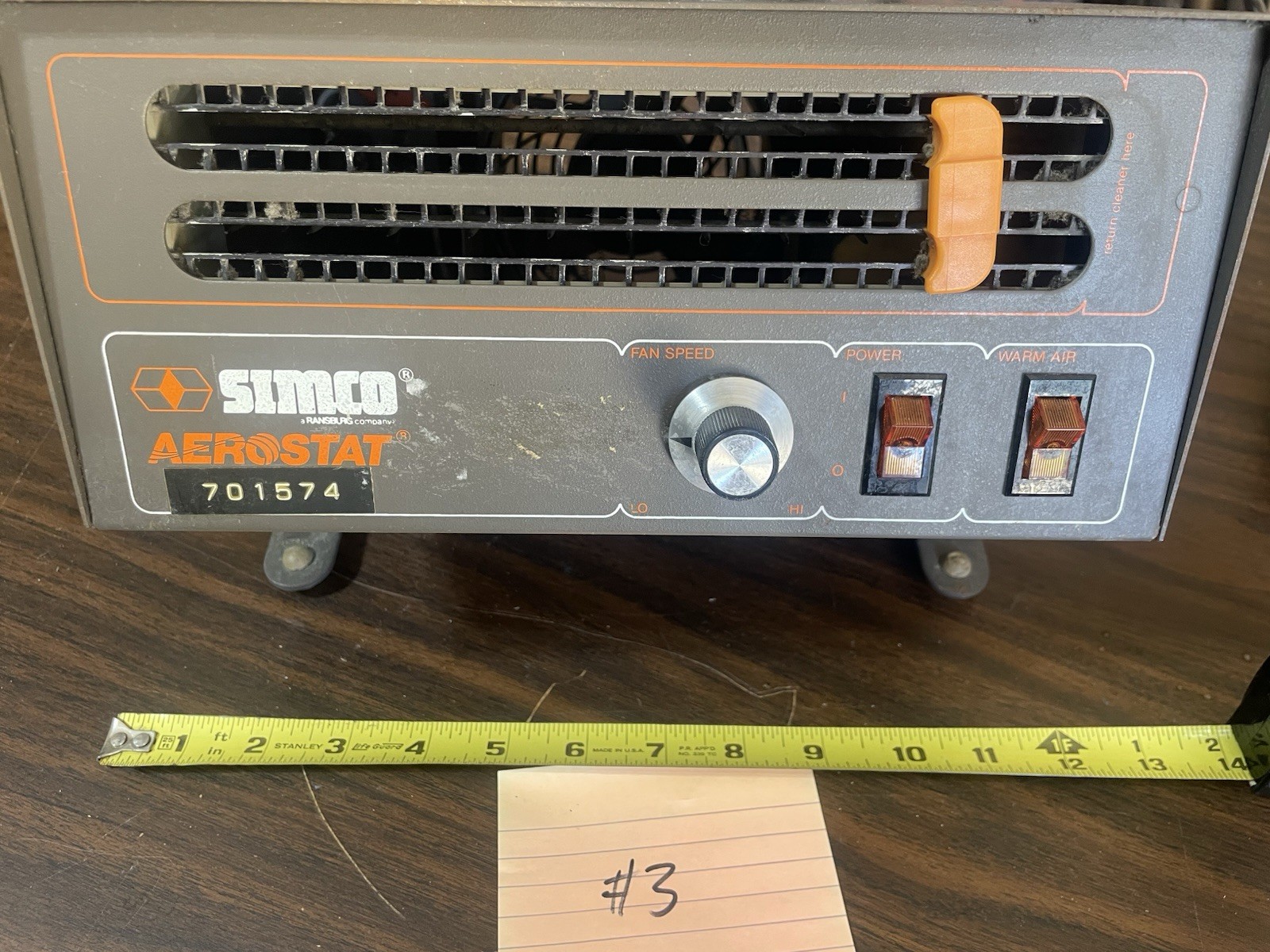 Simco Aerostat A300 Ionized Heated Variable Air Blower | Anti-Static Ref #3