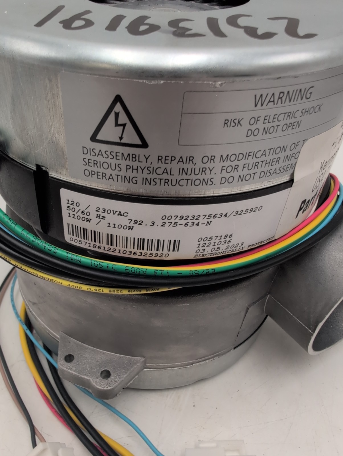 Fumex FAAU-1100 Industrial Fume Extractor Blower Fan Assembly 230VAC 1100W Used
