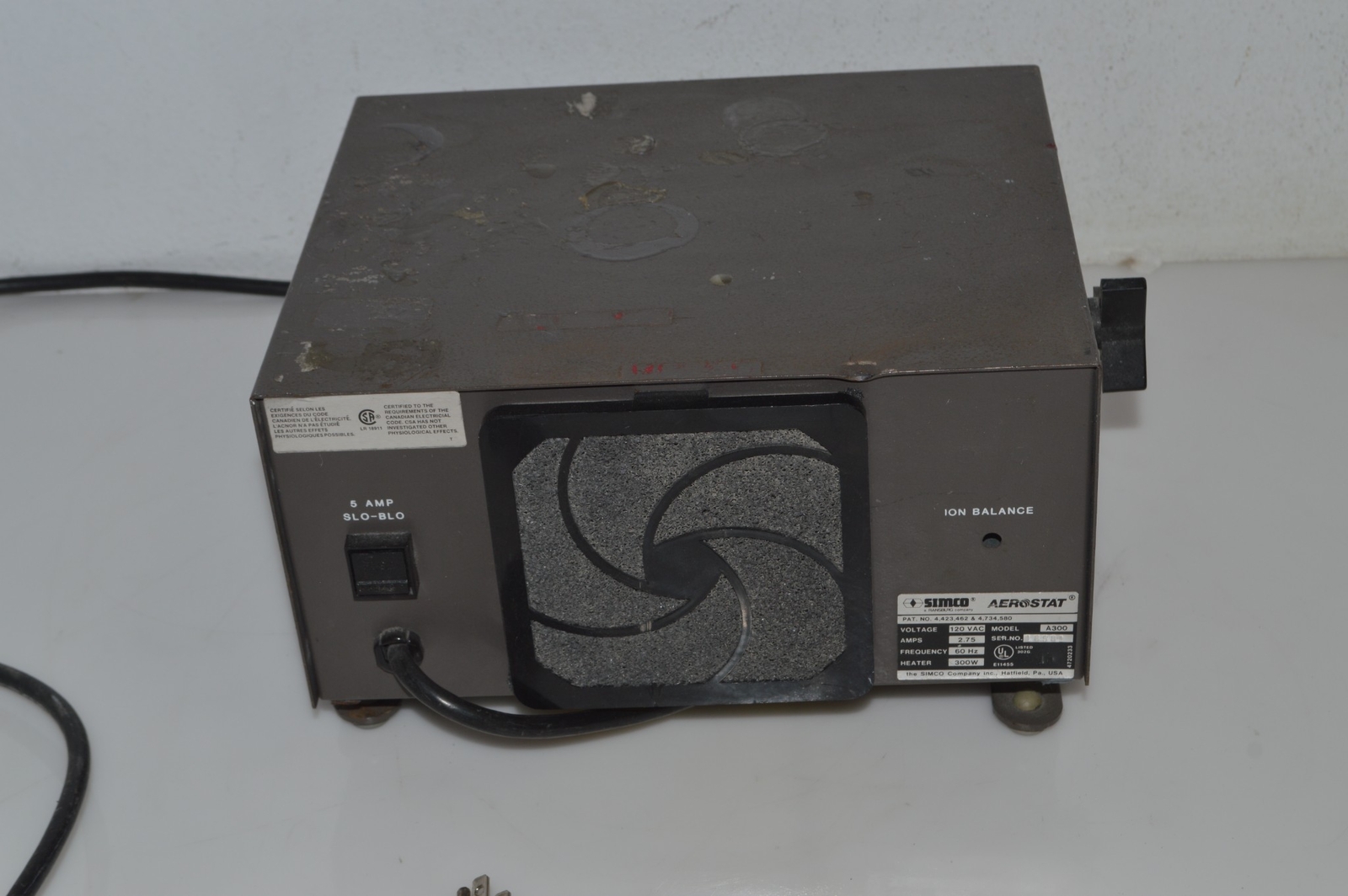 SIMCO AEROSTAT XT IONIZED HEATED Variable Speed Air Blower – (JLU74)