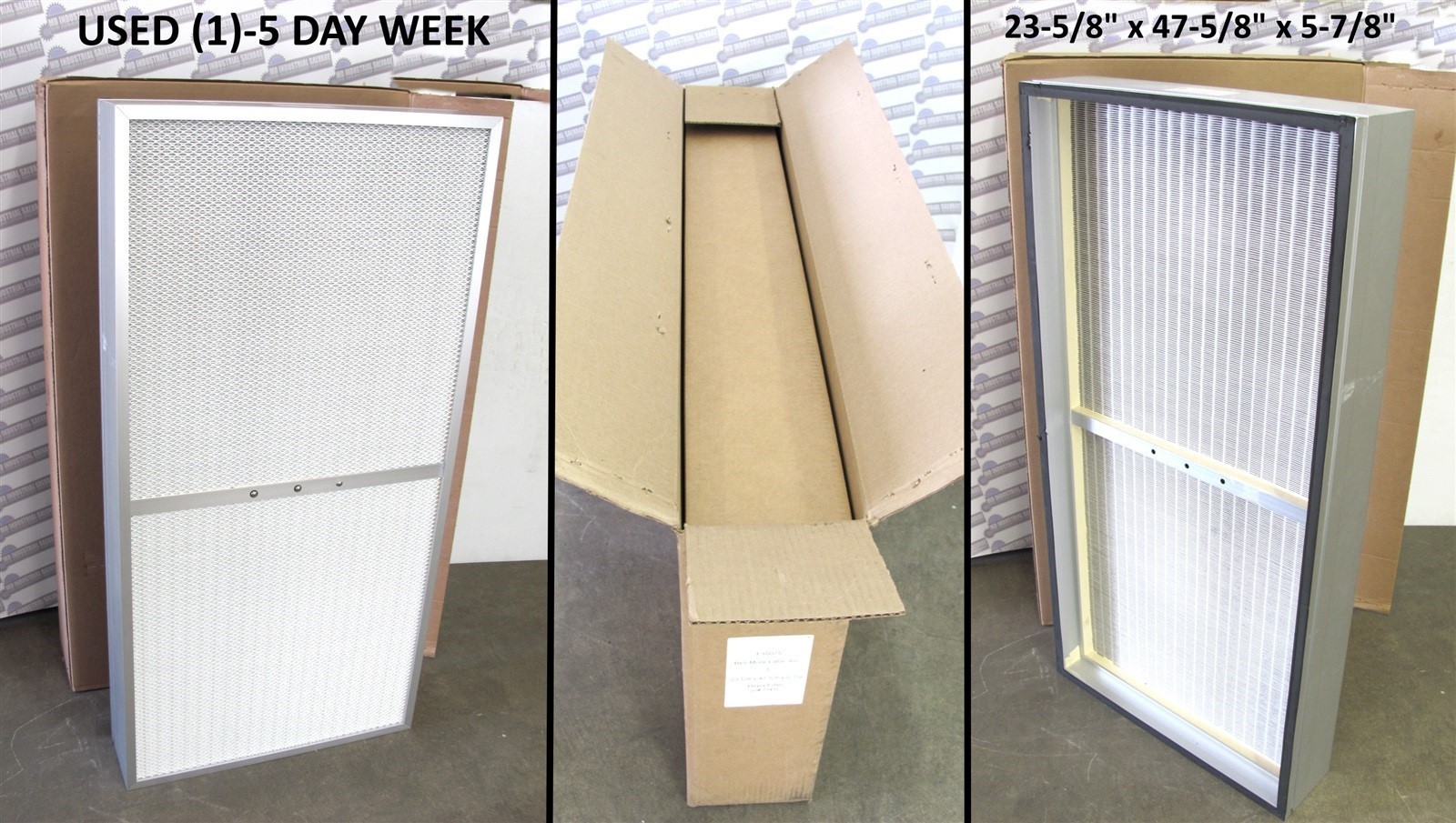 CleanZones – H2347C55-AAABCBA – HEPA FILTER – 23-5/8 x 47/5/8 x 5-7/8 – (1-WEEK)