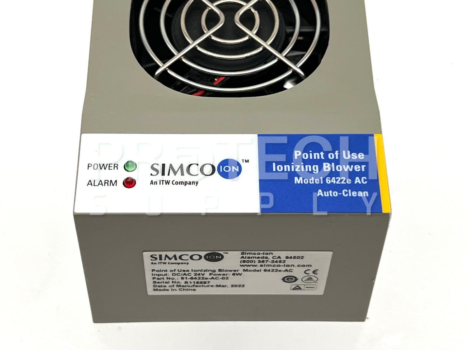 Simco Ion 6422e Ionizing Blower 24V with WARRANTY