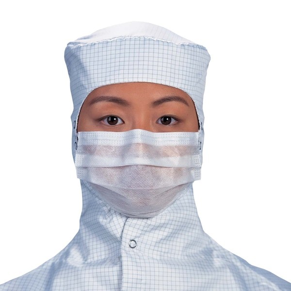 Kimtech 62477 Disposable Respirator, Flat-Fold, Dual, Non-Adjustable, Metal