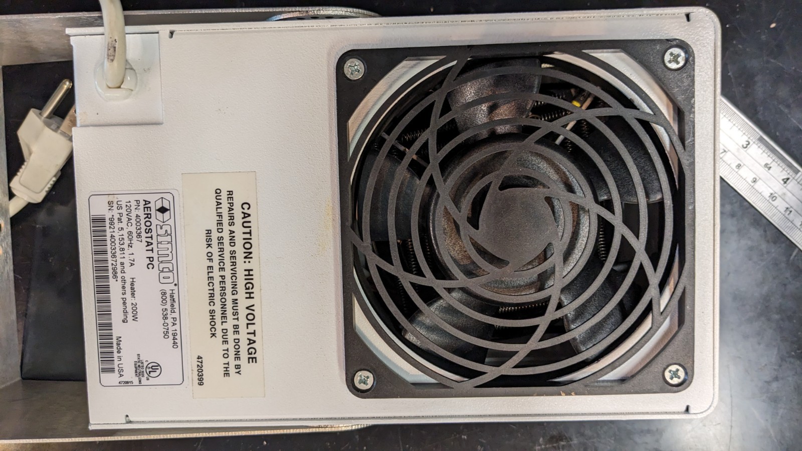 Simco-ION Aerostat PC Ionizing Air Blower w/ Power Cord – Tested Working