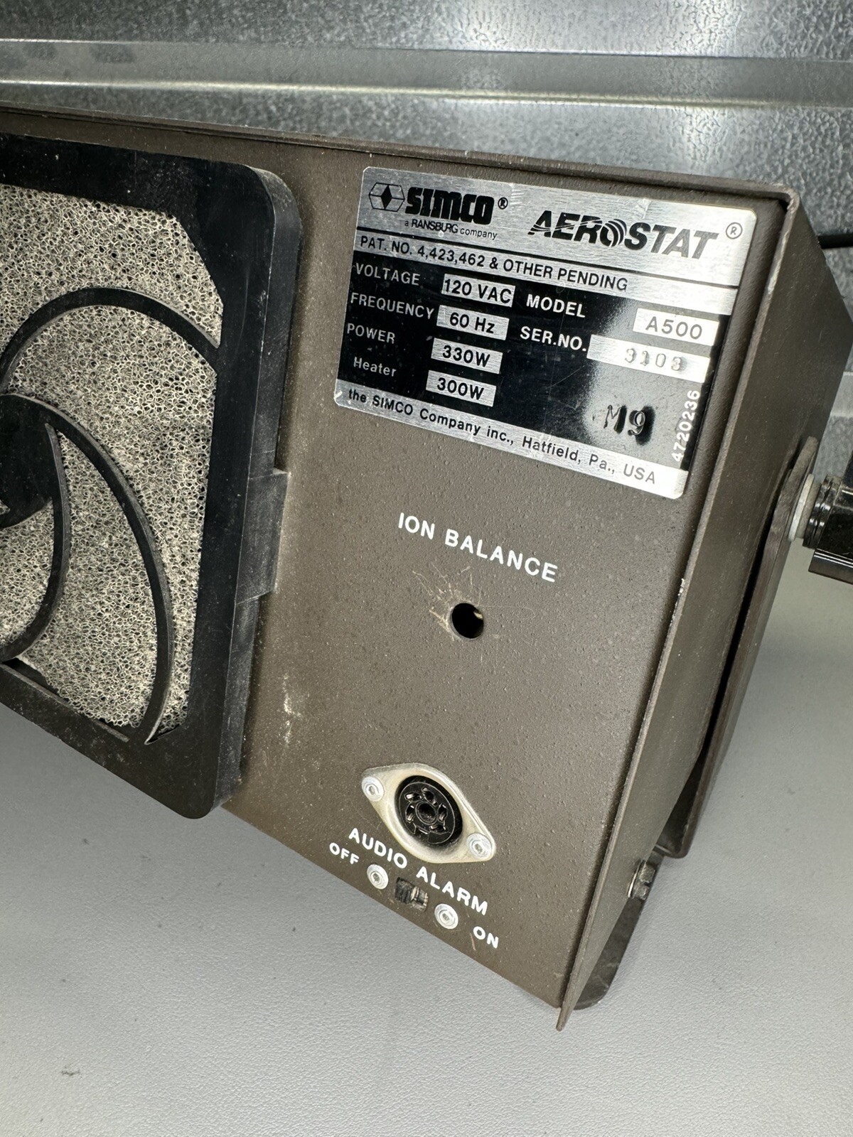 SIMCO AEROSTAT A500 IONIZER W/ HEATER – Tested