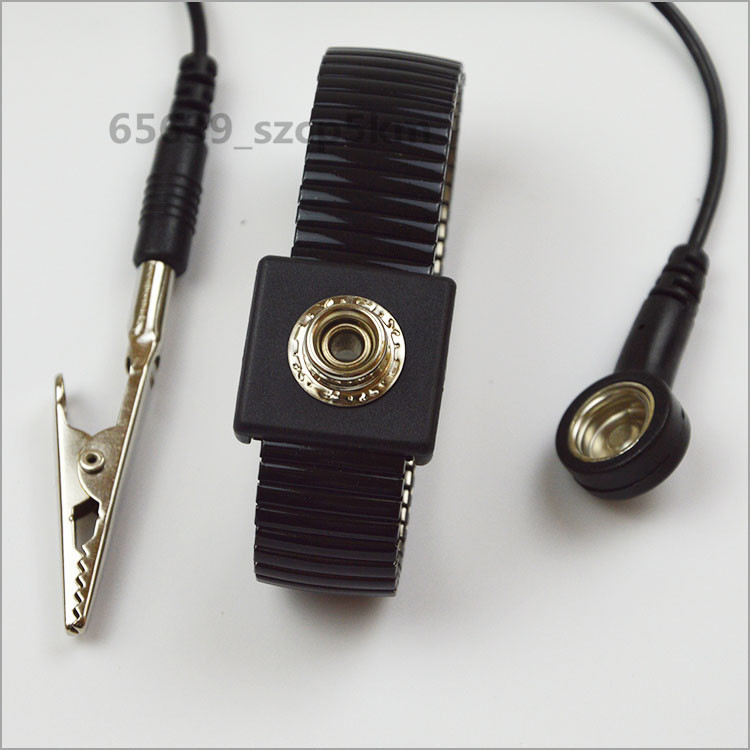 NEW Anti Static Antistatic ESD Adjustable Metal Wrist Strap Band Black #