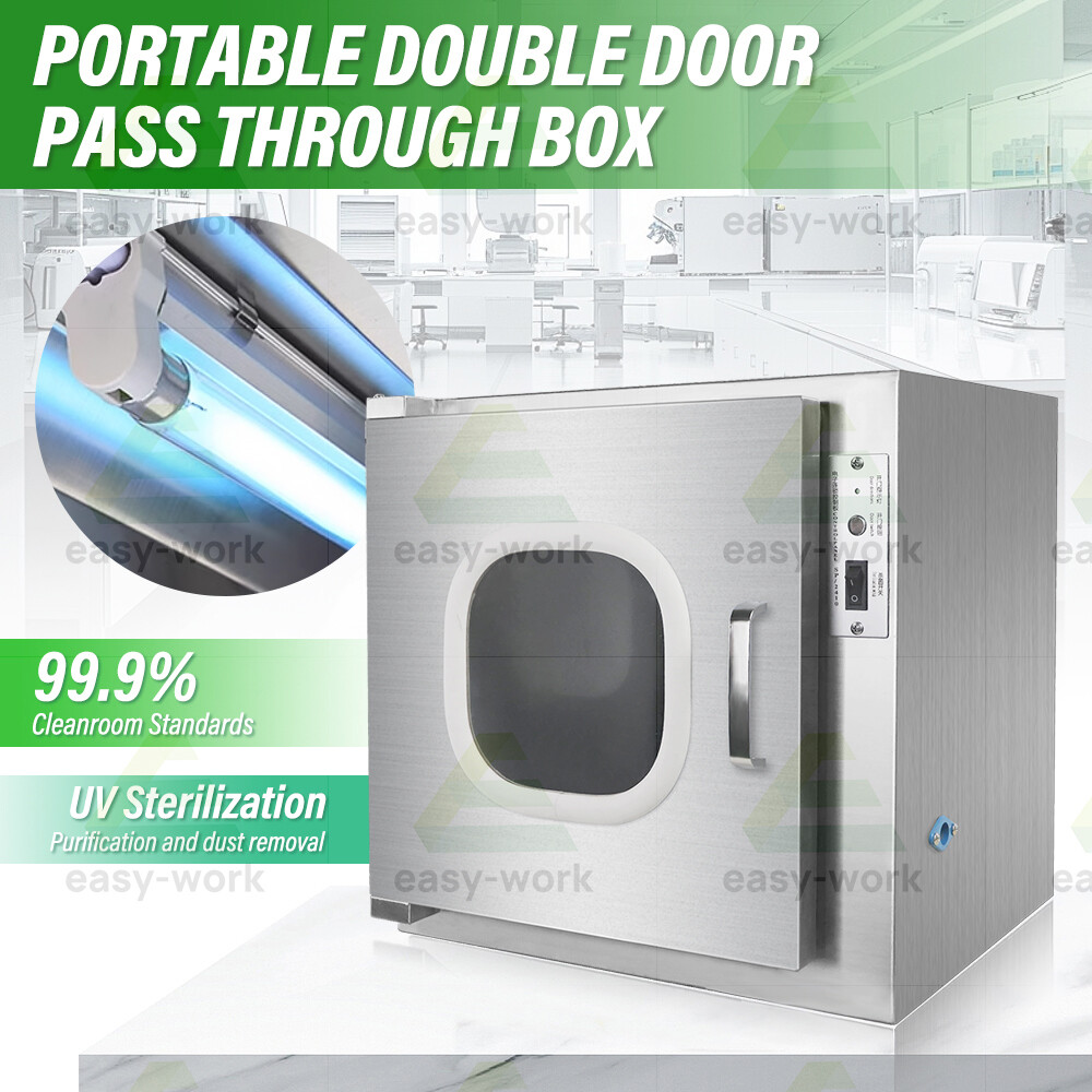 Stainless Cleanroom Tech Pass Through Cleanroom Equipment Electronic Interlock