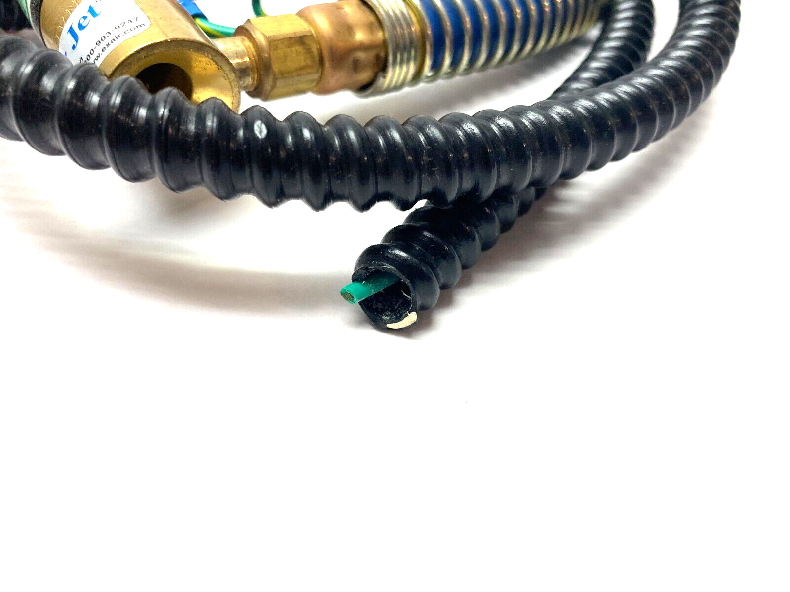 Exair 7194 Ion Air Jet w/ Stay Set Flexible Hose & Mag Base CORD CUT