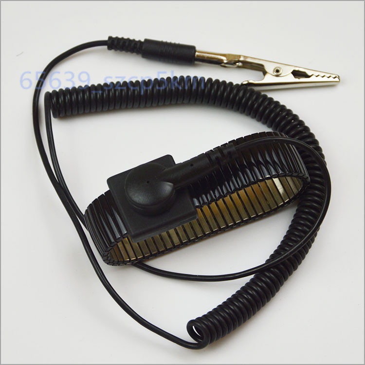 NEW Anti Static Antistatic ESD Adjustable Metal Wrist Strap Band Black #