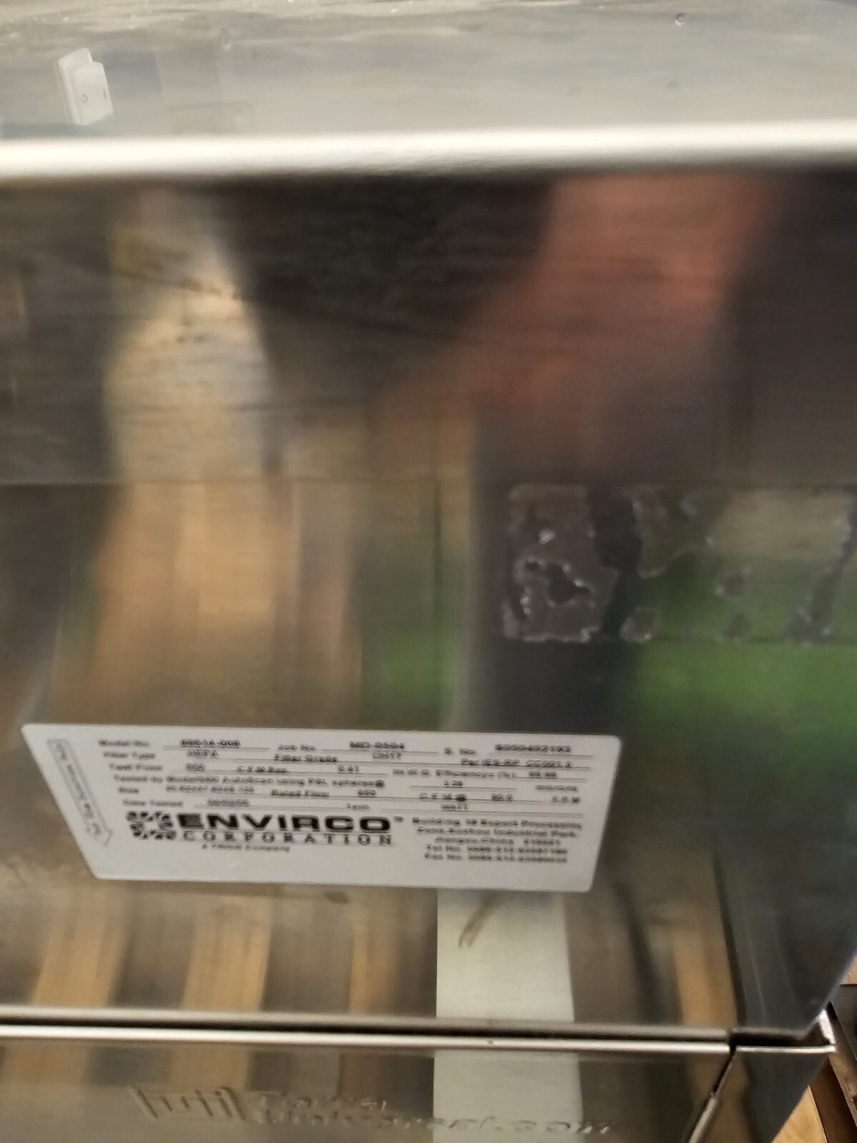 Envirco Lab exhaust hood 2×4 Filter Fan Unit Model 115v