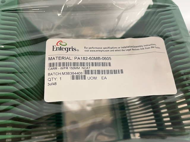 ENTEGRIS 150 mm GREEN Wafer Cassette, PA182-60MB-0605, NOS