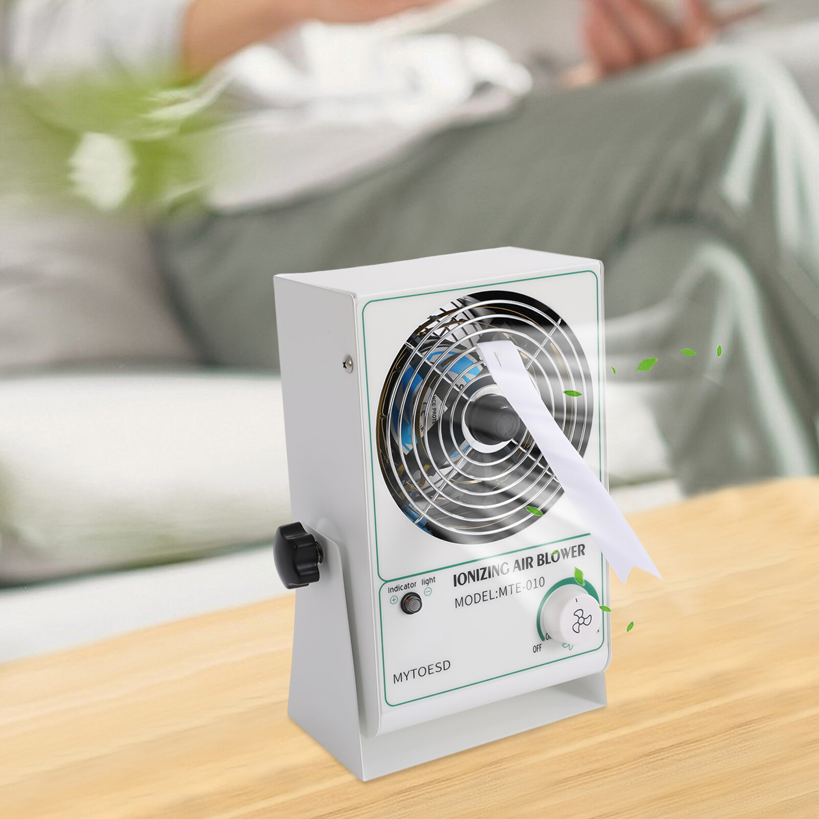 PC Ionizing Air Blower Fan Ion Anti Static Elimination Eliminator Adjustable