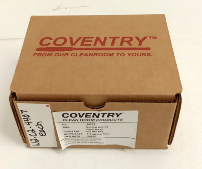 Coventry 44070 Conical Sealed Foam Swab .13″ Head 3.2″ OAL Handle 500pk