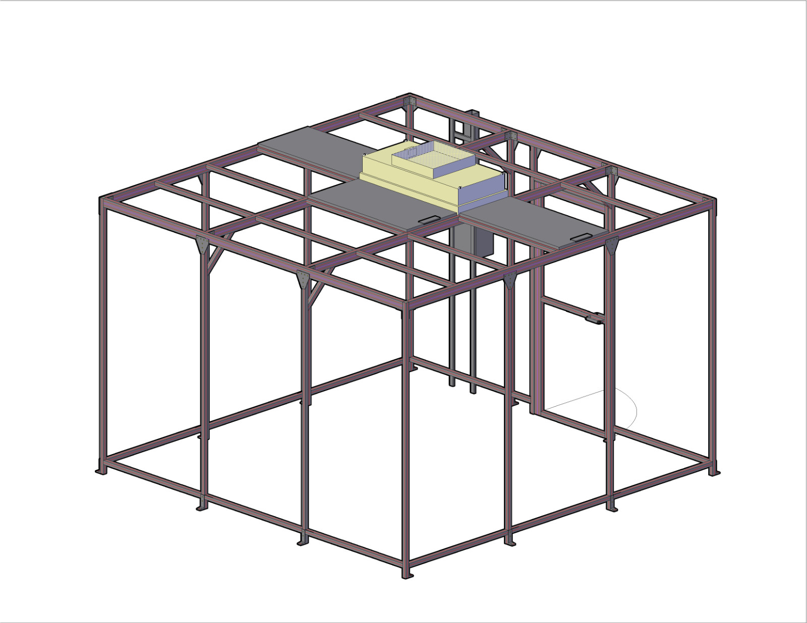 12′ x 12′ Modular Clean Room ISO8 class 100,000 HEPA Filter Cleanroom; DIY-Kit