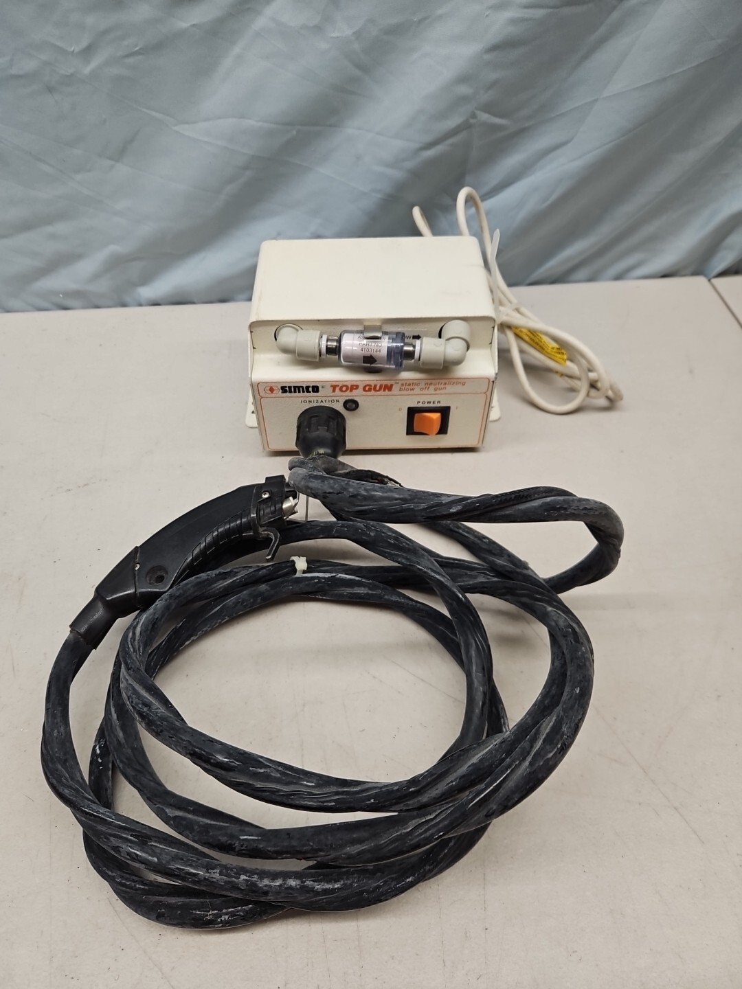 Vintage Simco Top Gun 302G Static Neutralizing Blow Off Gun 4002663 F10 GAS VHTF
