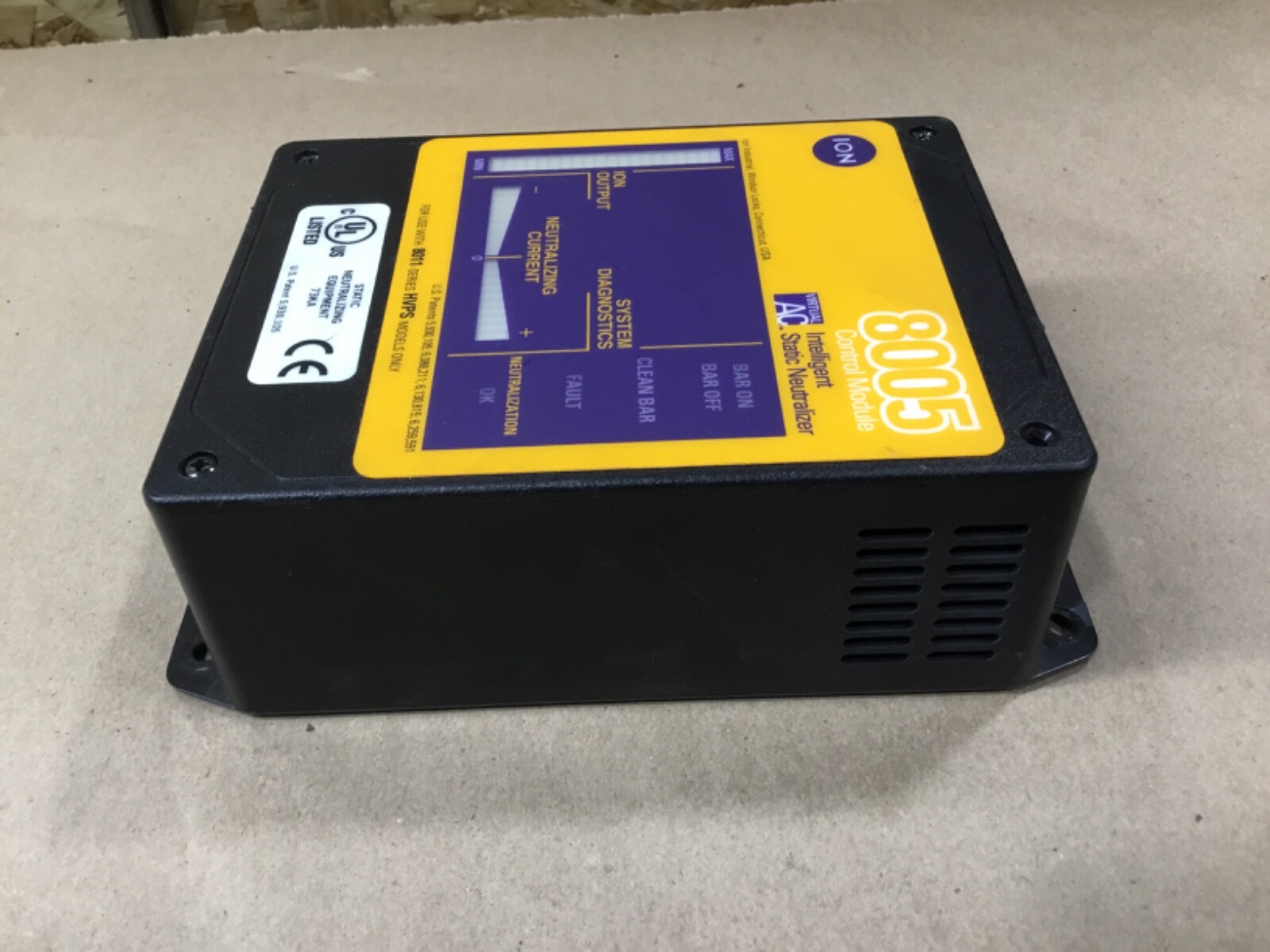 ION 8005 Control Module Virtual AC Intelligent Static Neutralizer 91-8005 #26I8