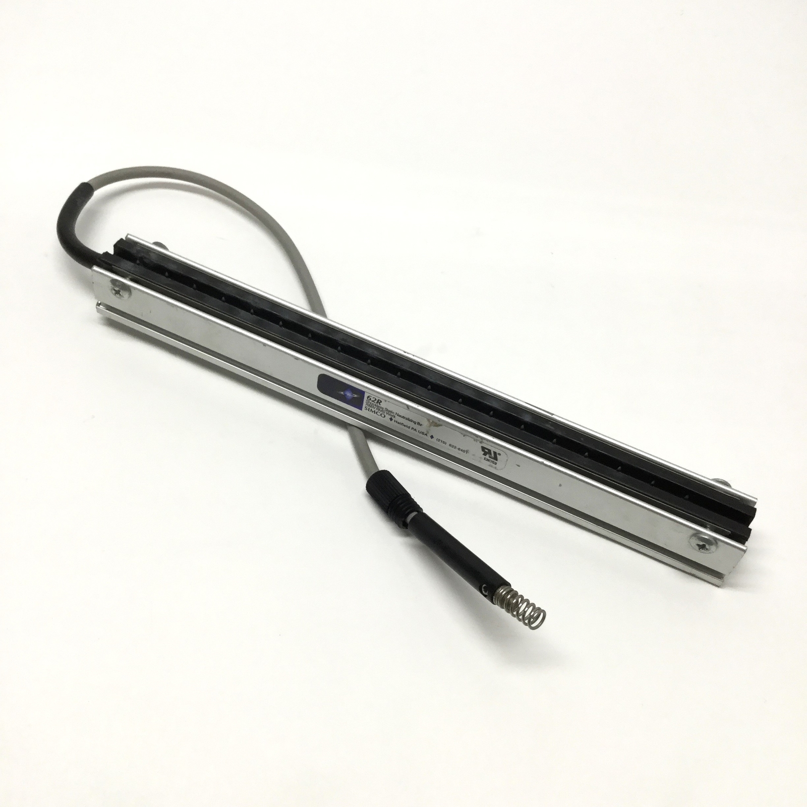 Simco 62R Shockless Static Elimination Neutralizing Bar, 7kVAC, Length 10.5″