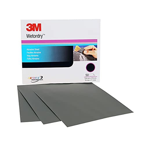 3M Wetordry 213Q Abrasive Sheet 400 Grit 9 x 11 in 50 Sheets