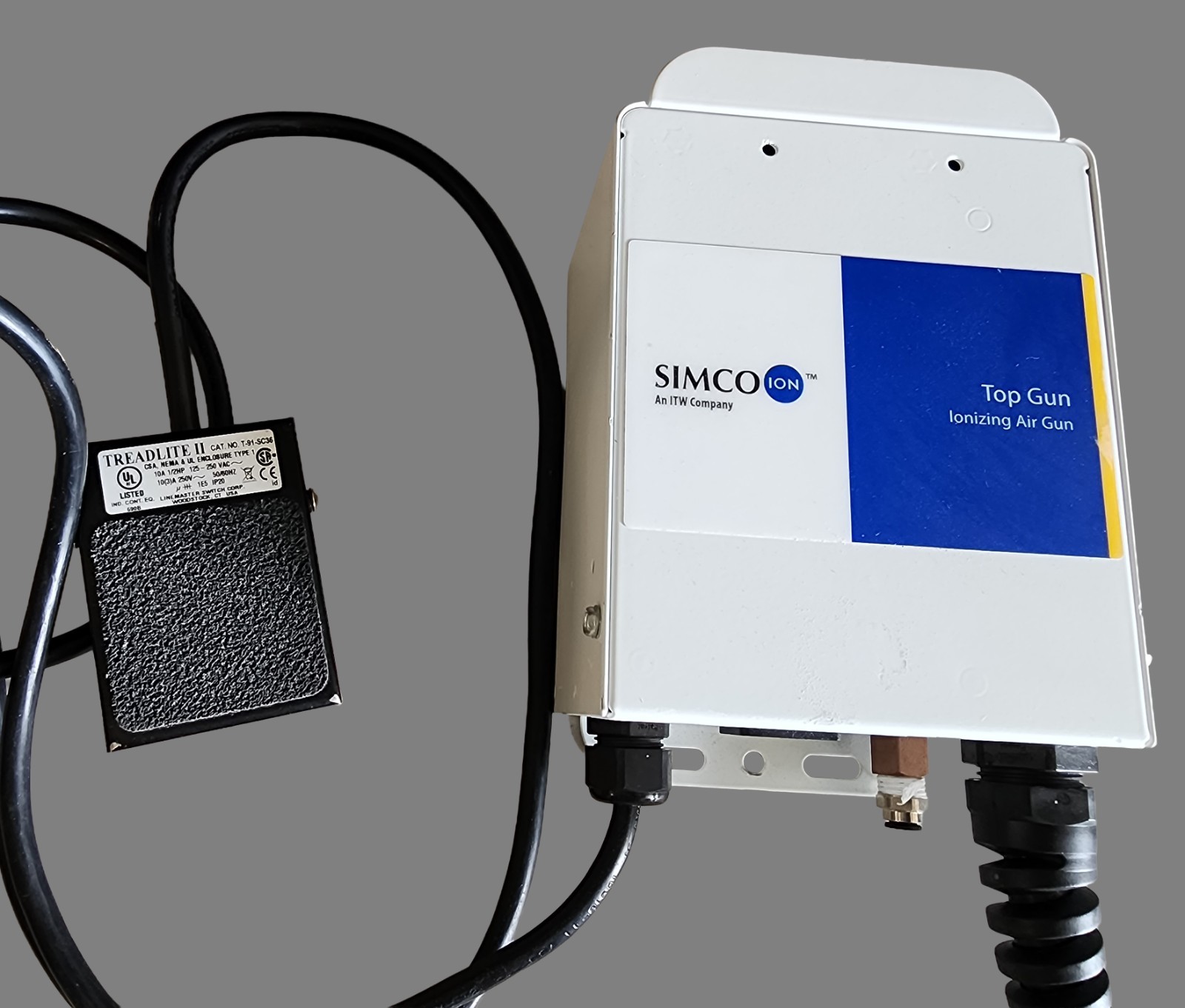 Simco-Ion Top Gun 3 Ionizing Air Gun Sidekick ESD Static Eliminator 4006992 +WAR