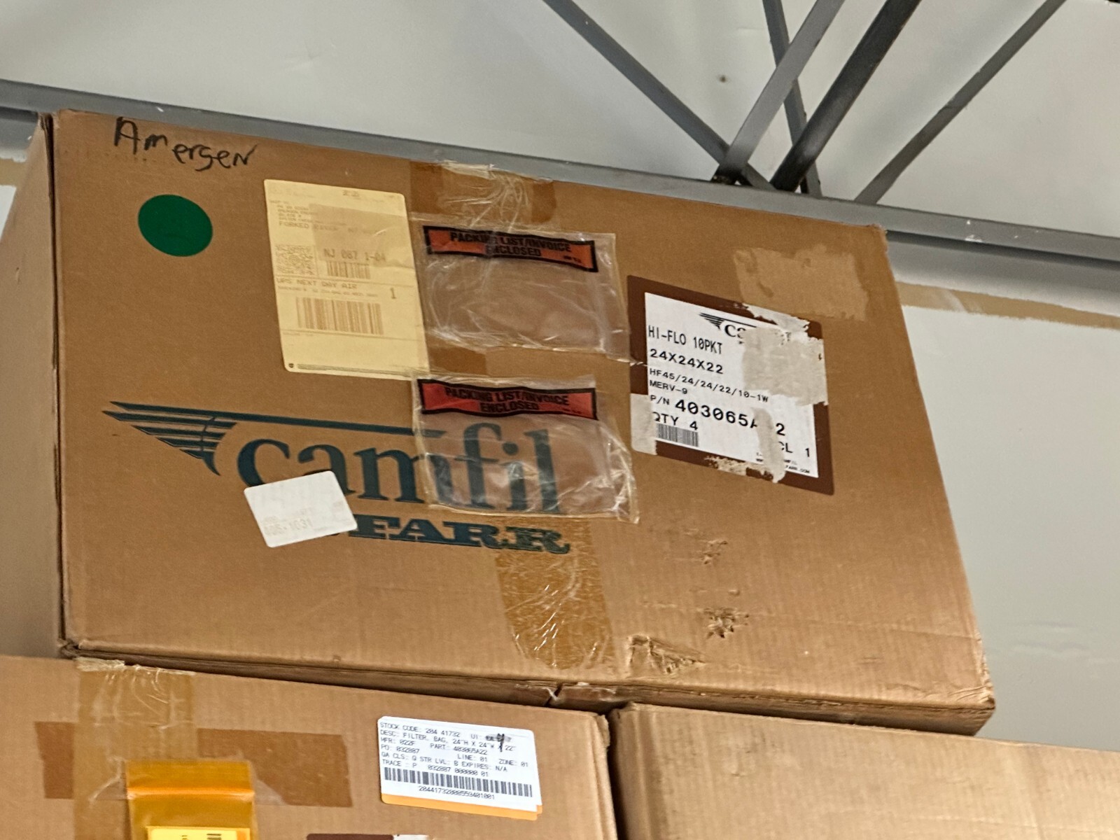 Camfil Farr 403065A22 HVAC Filter Bag 24x24x22 MERV 8 (Box of 4)