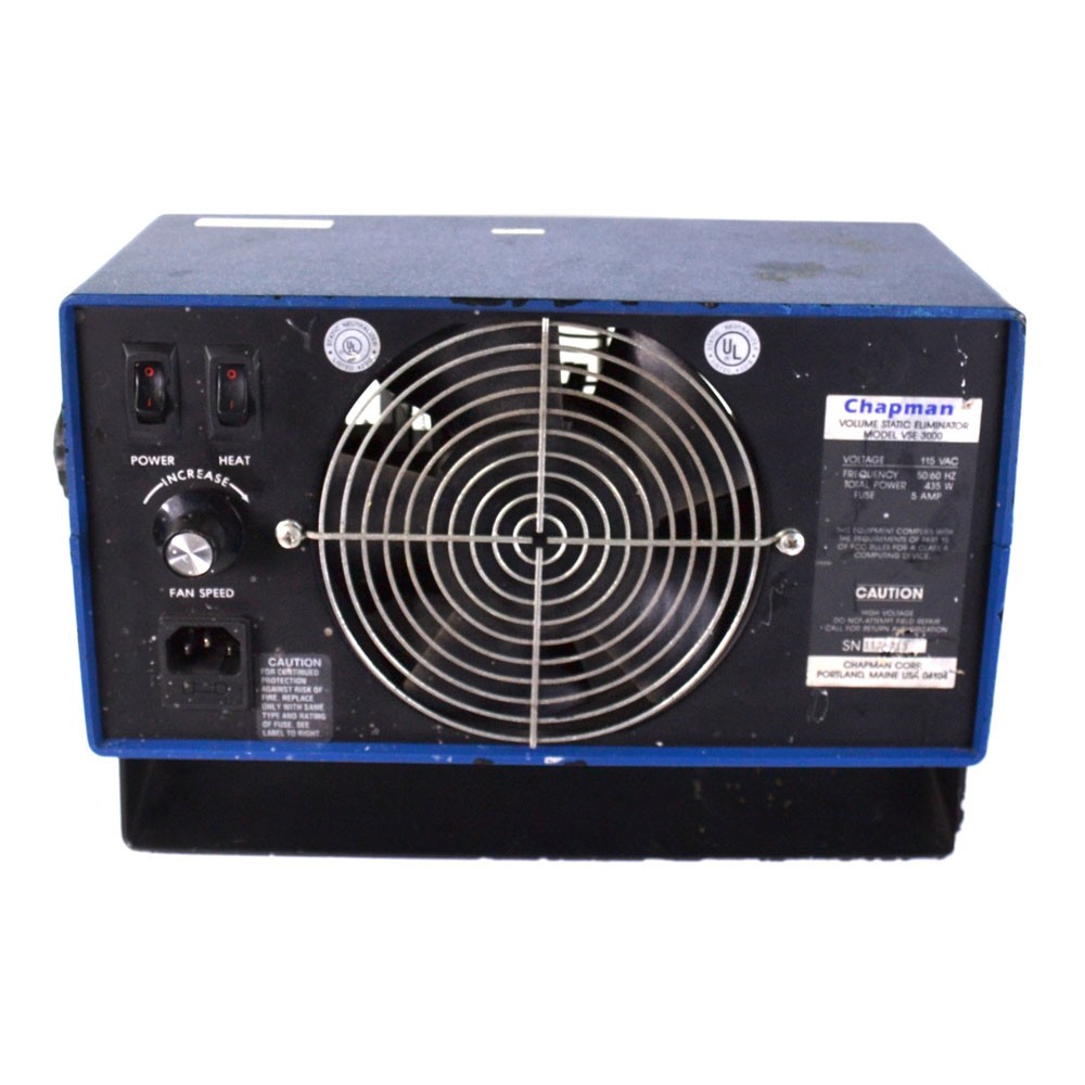 Chapman VSE 3000 Desktop Volume Static Eliminator 5A 435W 115VAC 50/60Hz