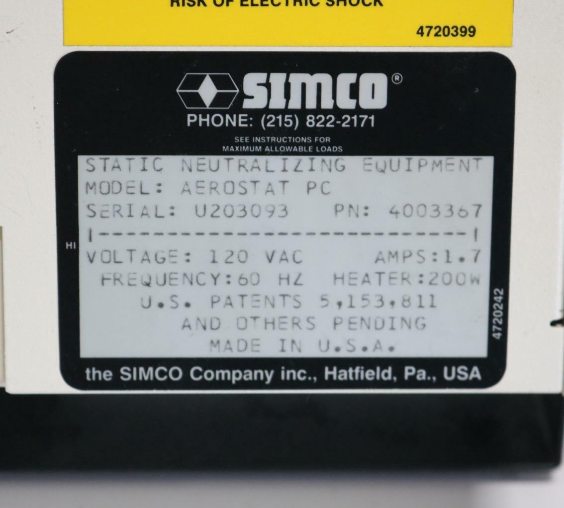 Simco Aerostat PC Ionizing Air Blower