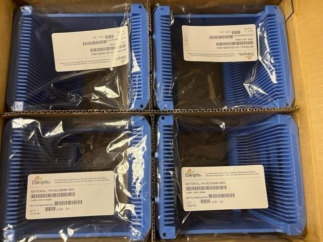 ENTEGRIS 150 mm (6 inch) Wafer Cassette, BLUE, PA182-60MB-0603, NEW. LOT OF 4