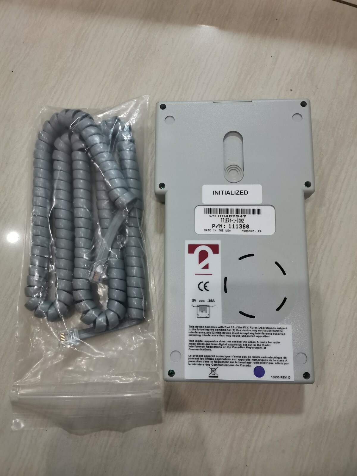 SIMCO ION TT1ER4-1-ION2 PLC Handheld Terminal ,PN: 111360