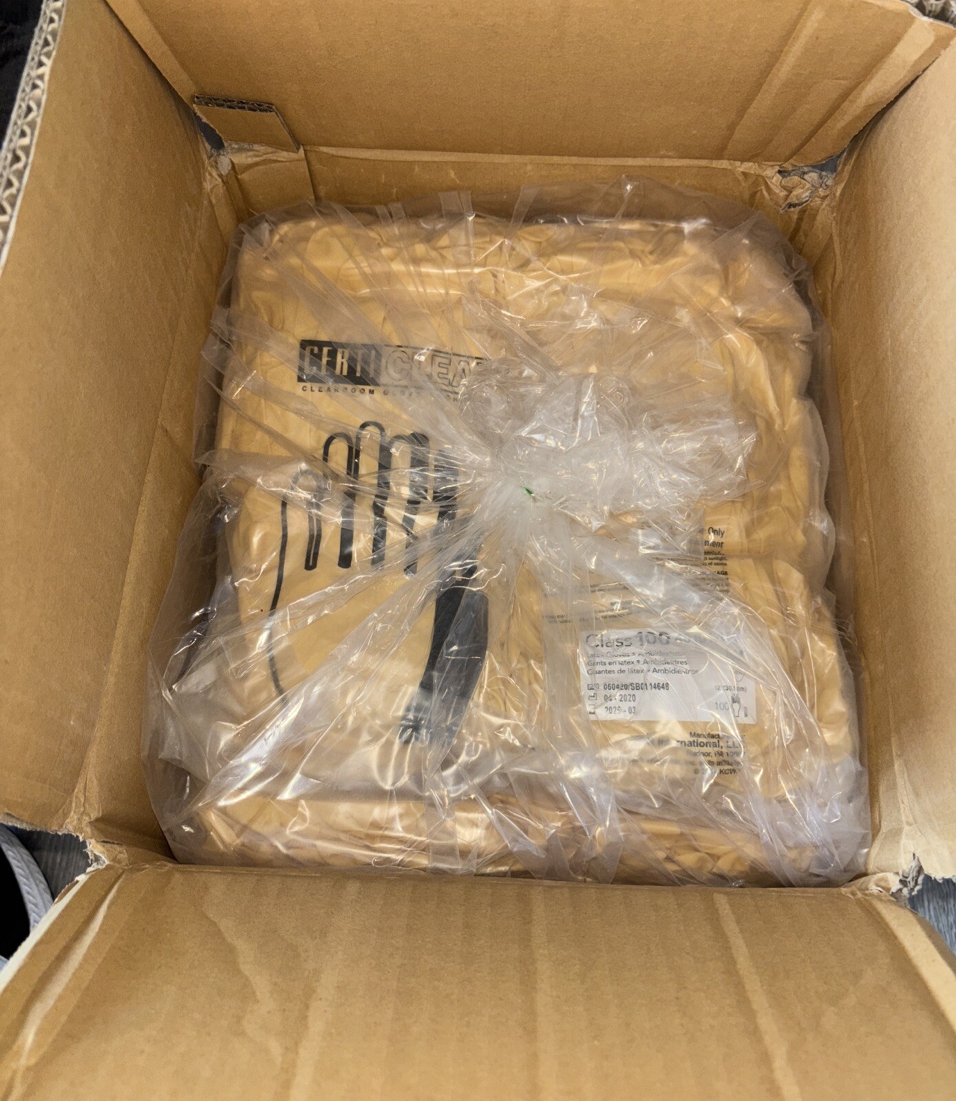 (QTY 1000) VWR International CertiClean 40101-160 Class 100 Latex Gloves, Size M