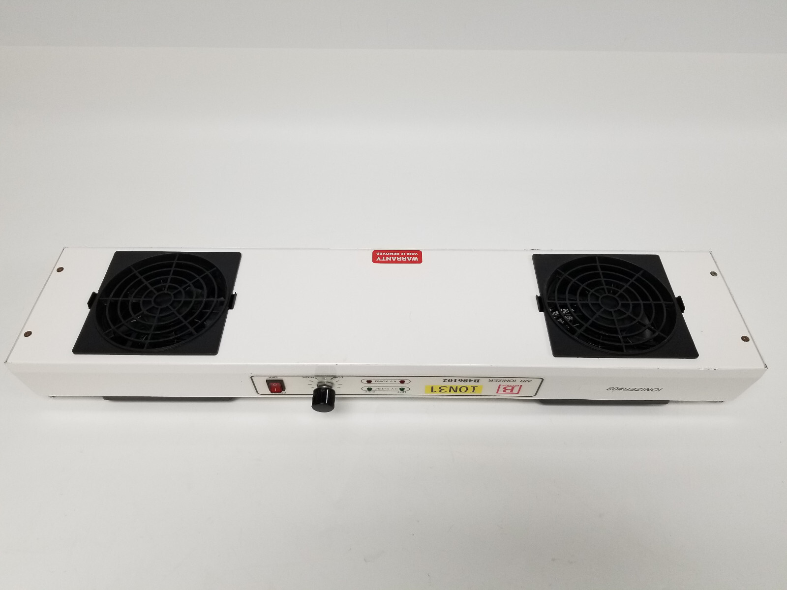 Botron B486102 Overhead 2-Fan Ionizer, High Frequency
