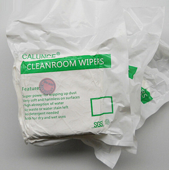 100pcs 6″x6″ 200g Dust-Free Cleaning Wipes Microfiber Lint-Free Cleanroom Wipers