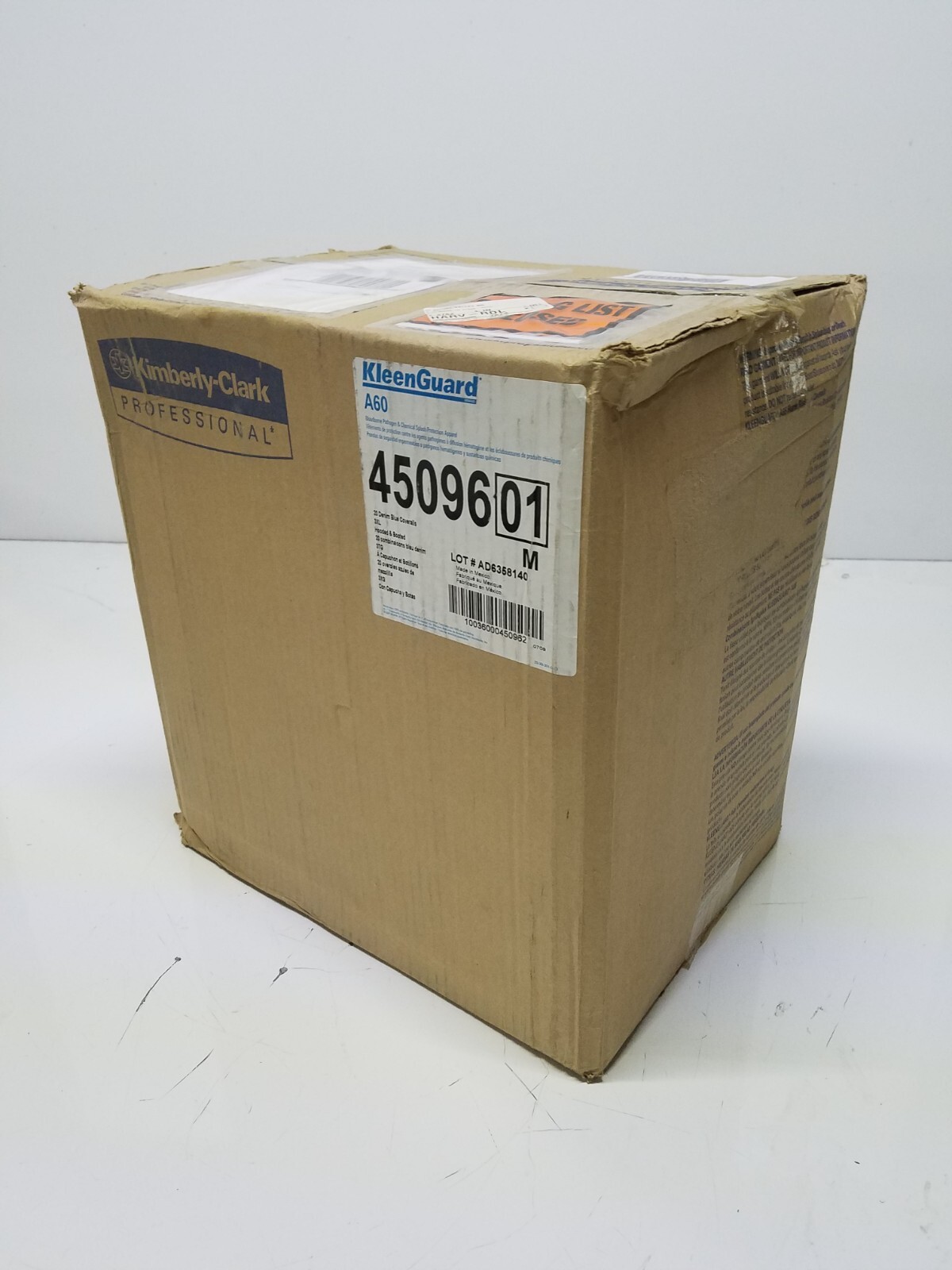 20x KleenGuard A60 Bloodborne Pathogen & Chemical Protection Coveralls 3XL