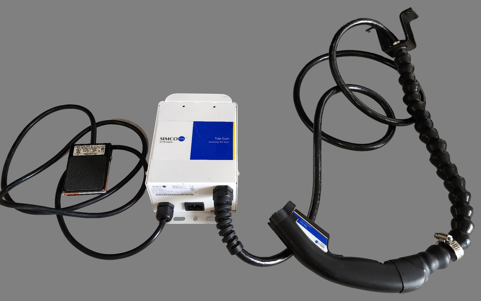 Simco-Ion Top Gun 3 Ionizing Air Gun Sidekick ESD Static Eliminator 4006992 +WAR