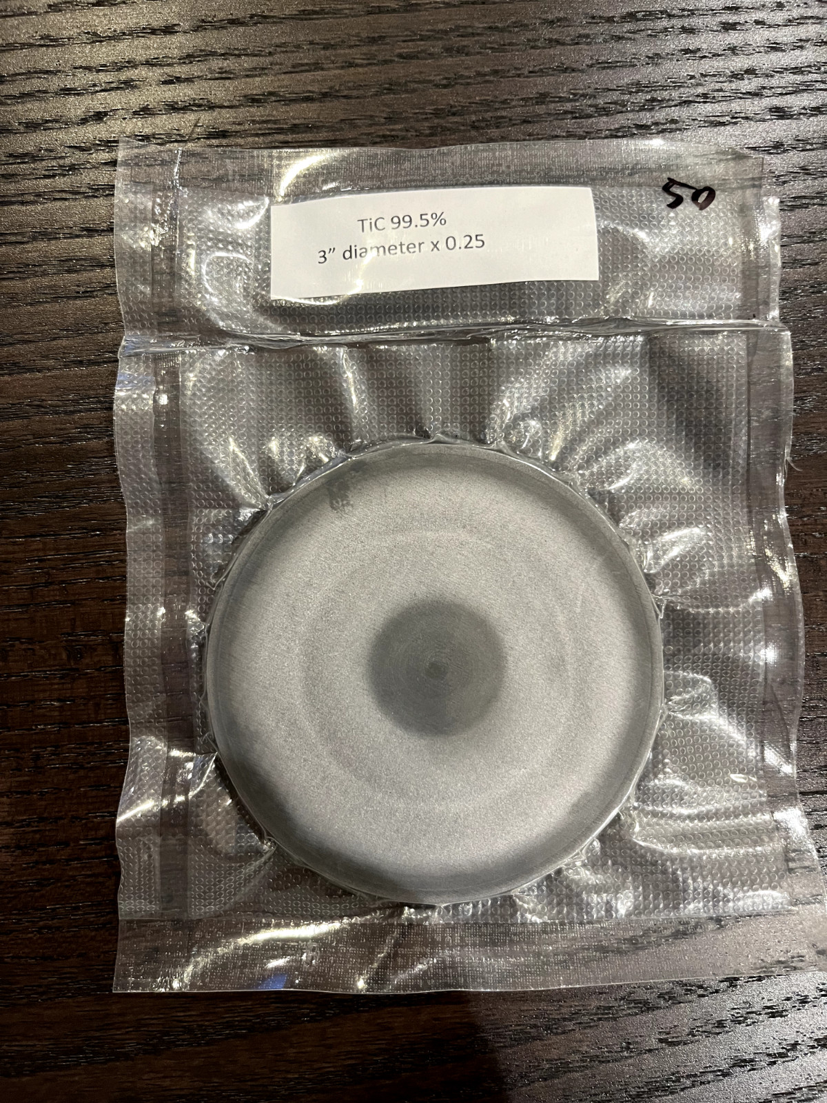 Sputtering Target, TiC 3″x0.25″
