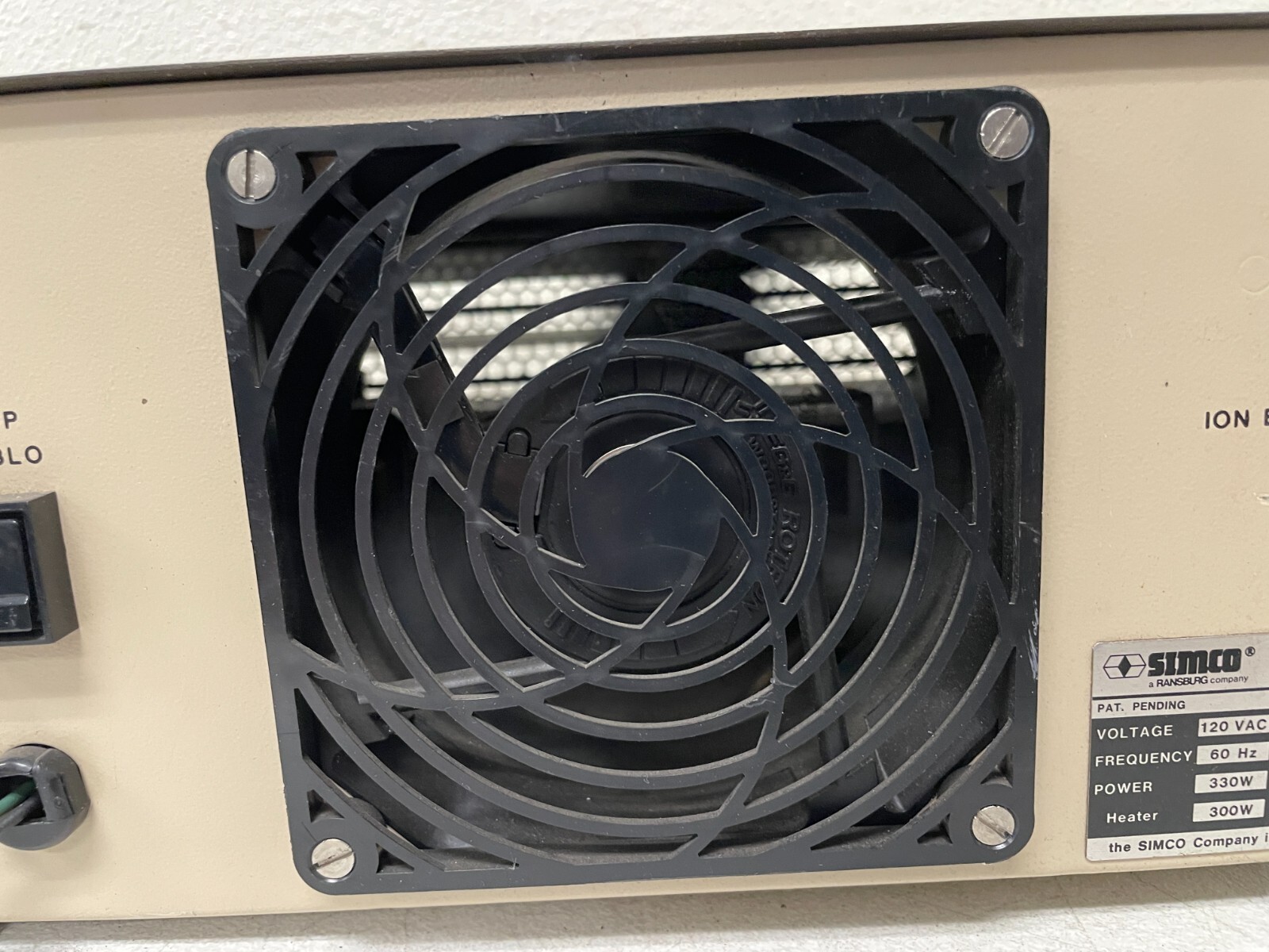 SIMCO A200 ADJUSTABLE AIR IONIZING BLOWER
