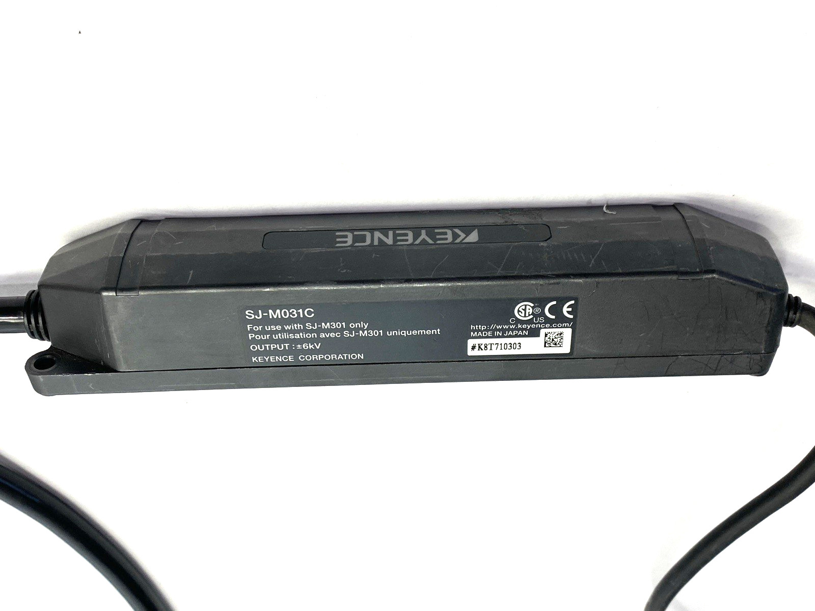 Keyence SJ-M031C High Performance Micro Static Eliminator 24VDC 450mA