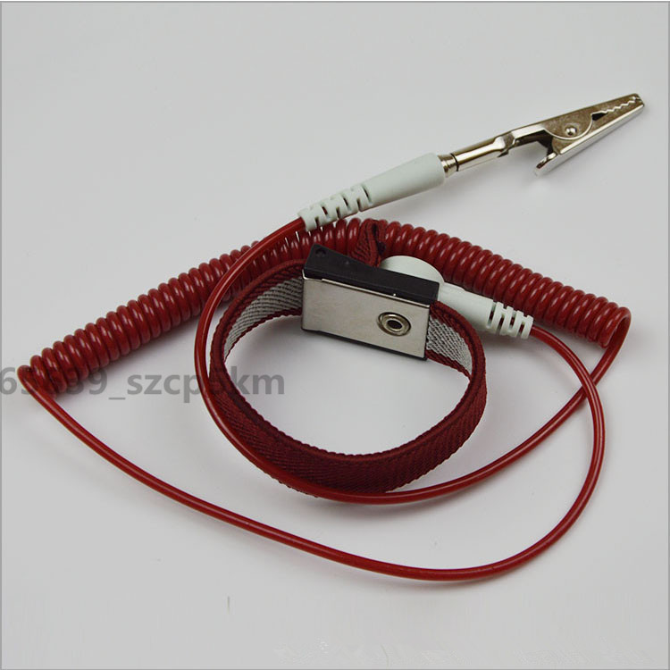 NEW Anti-static Antistatic ESD Ground Strap Wrist Band Grounding Bracelet Red #