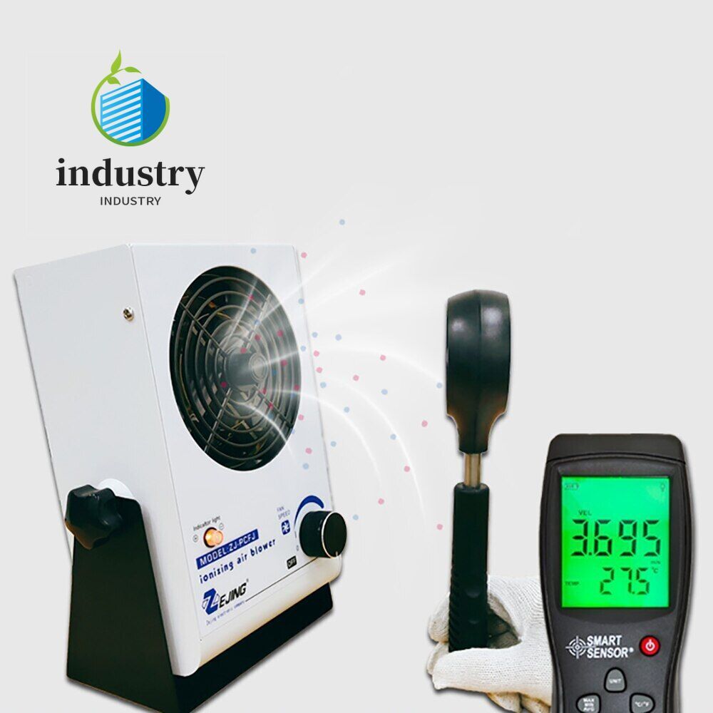 Desktop Anti-Static Ion Fan Industrial Static Eliminator Ionzing Air Blower